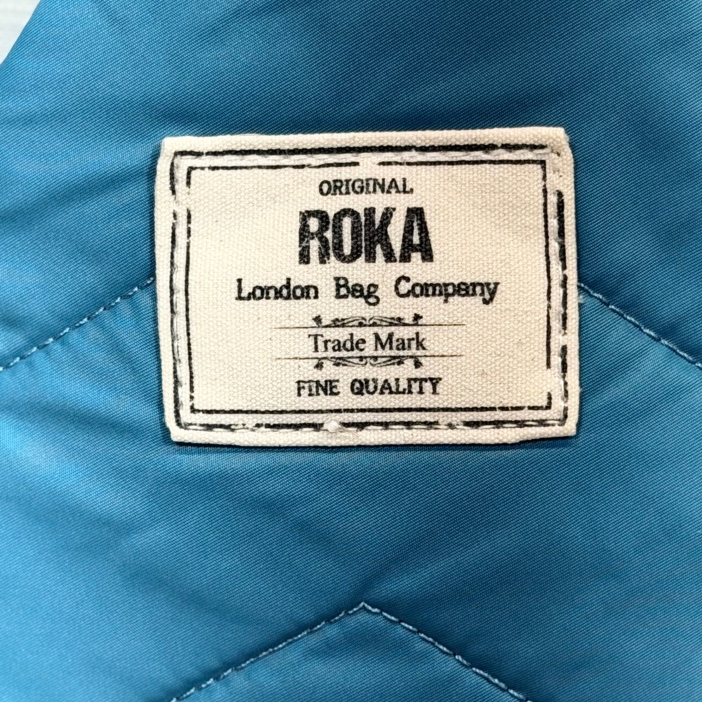 ROKA London Willesden B Sling Bag One Size Teal Blue Sustainable Crossbody - Picture 4 of 8